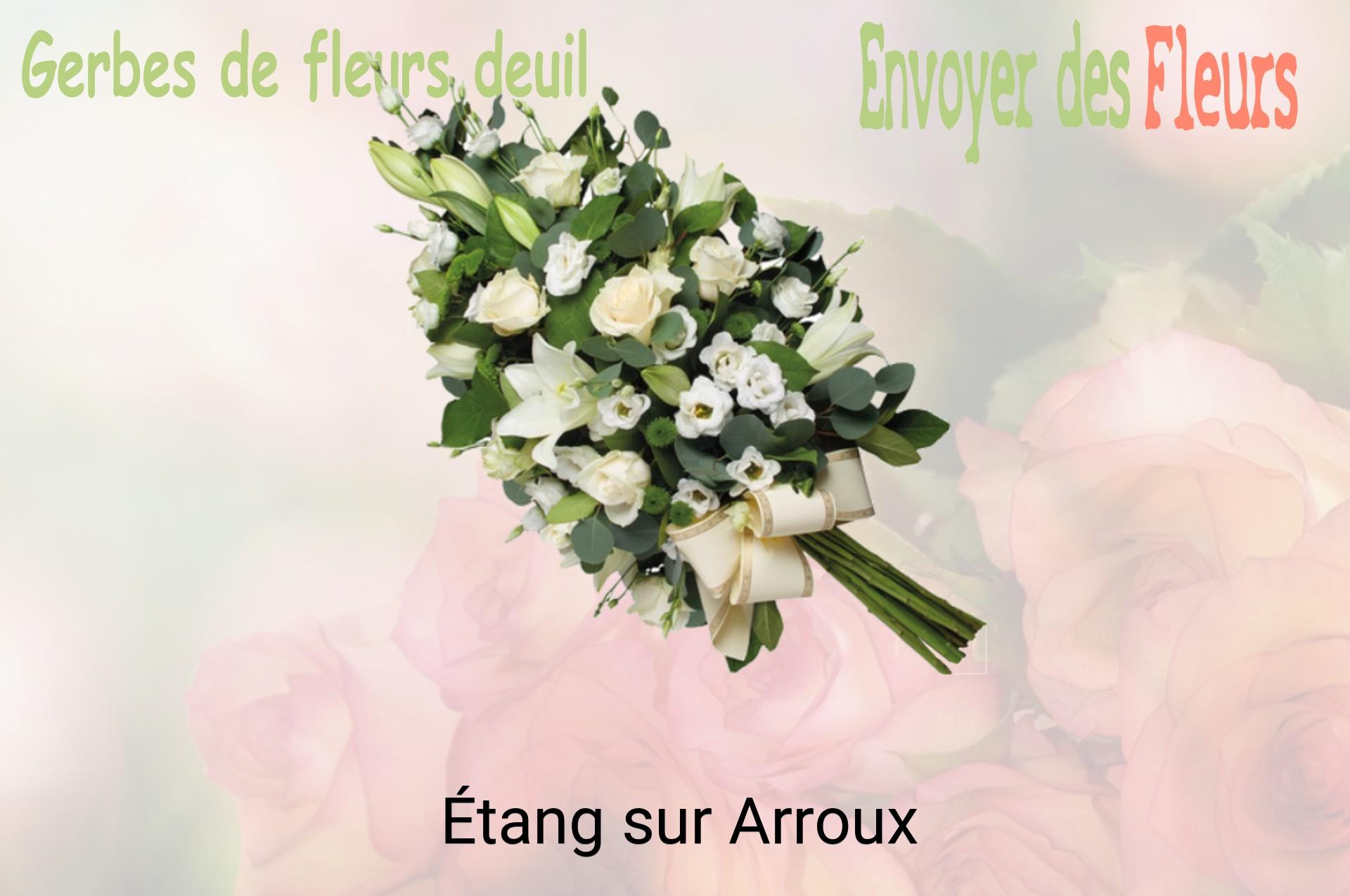 Gerbe de fleurs de deuil livrée à Étang-sur-Arroux